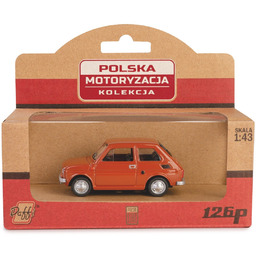 Kolekcja PRL FIAT 126P BRĄZOWY, SKALA 1:43