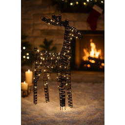 Piękny Dekoracyjny Renifer Led Na Baterie Bożonarodzeniowy 95cm