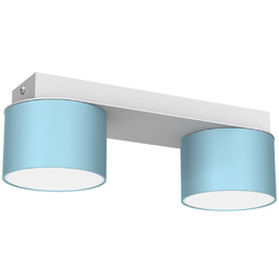 Milagro Metalowa lampa sufitowa Dixie tuby białe niebieskie