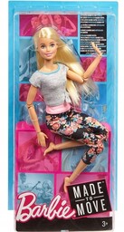 Lalka Barbie Made To Move Gimnastyczka Mattel