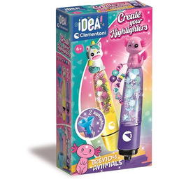 Clementoni Idea - Stwórz swoje rozświetlacze: Trendy Animals,