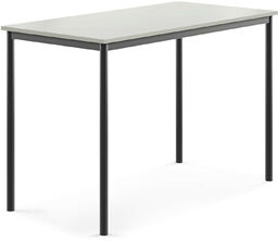 Stół SONITUS, 1400x700x900 mm, laminat HPL szary, antracyt