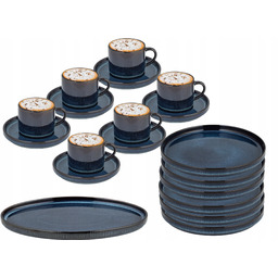 Zestaw Filizanek Florina Evie Evia Navy Blue 19