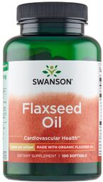 Swanson Flaxseed Oil, olej z siemienia lnianego, 100