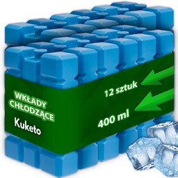 WKŁADY CHŁODZĄCE MROŻĄCE DO LODÓWKI TORBY TURYSTYCZNEJ ZESTAW