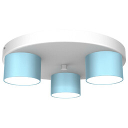 Milagro Sufitowa lampa nowoczesna Dixie do pokoju biała
