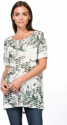 super.natural szeroki damski T-shirt, z wełny merynosów,