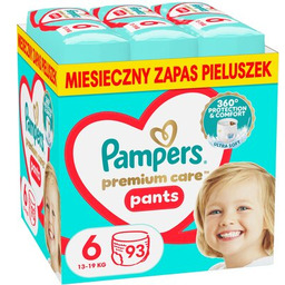 PAMPERS Pieluchomajtki Premium Care Pants 6 (93 szt.)