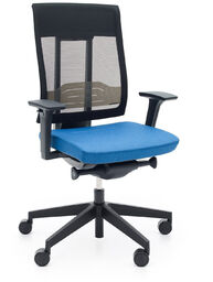Fotel Xenon Net 101 SL Black, regulowany odcinek