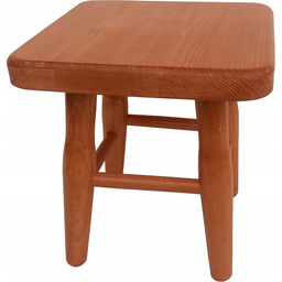 Taboret stołek Drewniany bukowy Ryczka Solidny