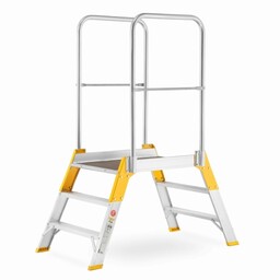 Drabina magazynowa ALOSS z wejściem dwustronnym, schodki, schody