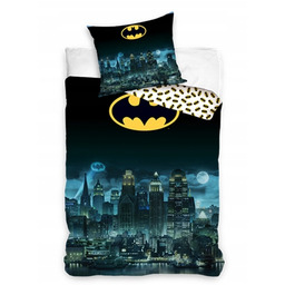 Pościel dziecięca Batman 160 x 200 cm miasto