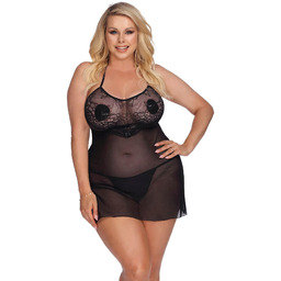 LIVA black chemise XXL+ (czarna halka) 100% ORYGINAŁ