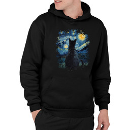 Kot inspirowany Van Goghiem - męska bluza