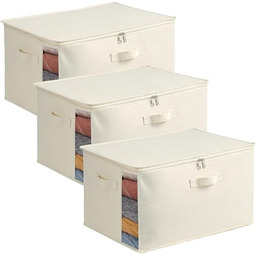 Vailando 3-pak dużych płóciennych toreb do przechowywania