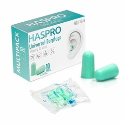 Haspro Universal Earplugs Stopery do uszu 10 par