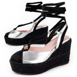 Montevita Wedge Sparto Balenci6 Srebrny