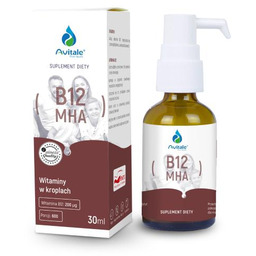 Avitale Witamina B12 MHA w kroplach, 30 ml