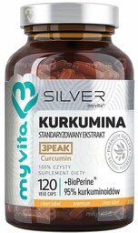 Kurkumina, MyVita SILVER PURE, 120 kapsułek