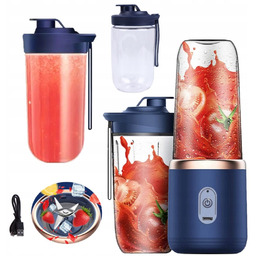 BEZPRZEWODOWY BLENDER PRZENOŚNA MINI SOKOWIRÓWKA 2 BUTELKI BLENDY