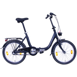 Rower miejski składak 20'' Godewind 3 biegowy czarny