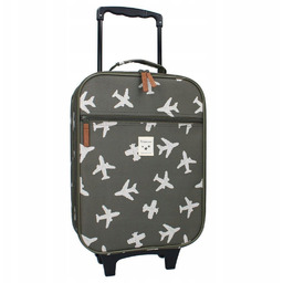 Walizka dziecięca Kidzroom Airplane khaki