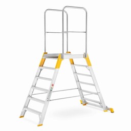 Drabina magazynowa ALOSS z wejściem dwustronnym, schodki, schody
