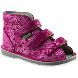 Dziewczęce buty profilaktyczne Danielki T125L/135L Brokatowe