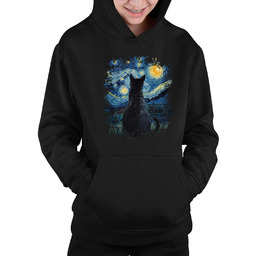 Kot inspirowany Van Goghiem - dziecięca bluza