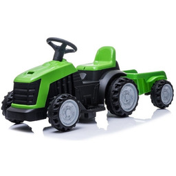 Mamido Dziecięcy Traktor Na Akumulator Z Przyczepą Zielony