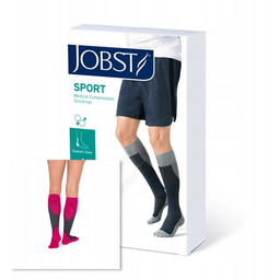 Podkolanówki Uciskowe Jobst Sport 15-20 Szary/Różowy Rozmiar: L
