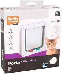 Karlie 507514 drzwi kota 4-drożne zamknięcie z tunelem