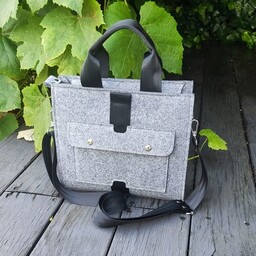Pakamera Designerska torebka filcowa ver.2 - szara -