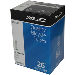 XLC Unisex Adult VT-A26 dętka rowerowa, czarna, 26X400-490