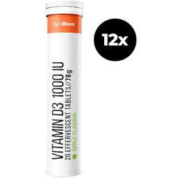 GymBeam Witamina D3 1000 IU w tabletkach musujących
