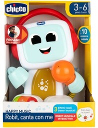 CHICCO Zabawka edukacyjna Happy Music Śpiewający robot Robit