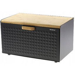 Chlebak Pojemnik Chleb Pieczywo Drewno 2 x Pokrywa