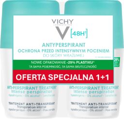 Vichy, antyperspirant roll-on 48 h, 2 x 50