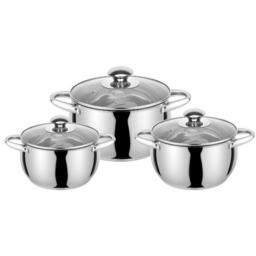 Zestaw garnków Modena z pokrywkami 2,3 l +