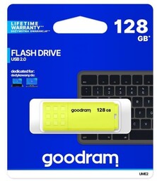 GOODRAM Pendrive UME2 128GB USB 2.0 żółty