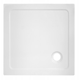 Brodzik Prysznicowy Kwadratowy Slim ST02C Biały 70x70 CM