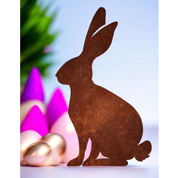 Zając Metalowy XL 60 cm – Ozdoba Wielkanocna