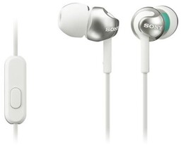 Sony MDR-EX110AP słuchawki douszne z mikrofonem, białe