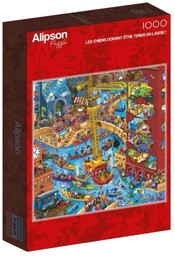 Puzzle 1000 Wszystkie psy muszą być na smyczy