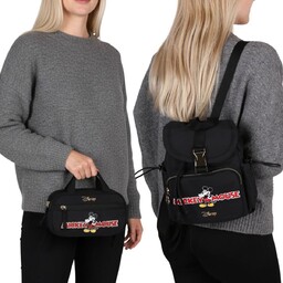 DISNEY Myszka Mickey Czarny KOMPLET PODRÓŻNY: plecak MŁODZIEŻOWY