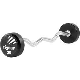 Tiguar PU Barbell Curl 25 kg czarny trening