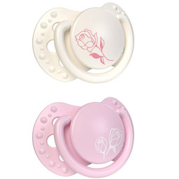 LOVI Smoczek silikonowy dynamiczny 0-2m Classy Petit Rose