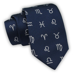 Krawat Alties (7 cm) - Znaki Zodiaku -