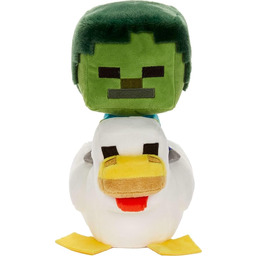 Mattel Minecraft pluszowa zabawka dżokej z kurczaka zombie,
