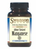 Swanson Albion Chelat Manganu 10mg 180kaps